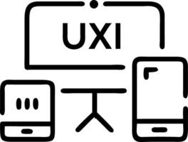 Creative team collaborating on UXUI designs bokeh background copy space on left. Set 3 vector