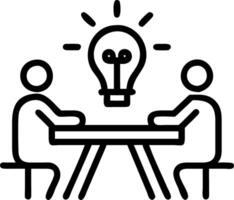 Creative team brainstorming growth ideas on bokeh background Set 2 vector