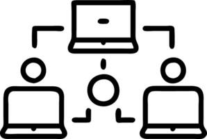 Creative team collaborating on digital marketing strategies bokeh digital art background copy space on right. vector