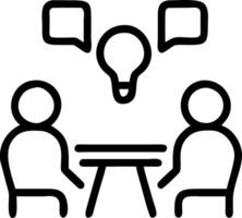 Creative designers brainstorming in a sleek glossy meeting room copy space on right vector
