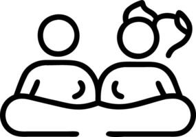 Couple sharing a relaxing spa session at home copy space on right Set 4 vector