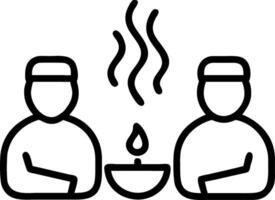 Couple practicing aromatherapy with essential oils copy space on left vector