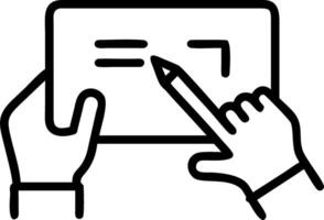 Content creator editing digital marketing content on a tablet with copy space vector