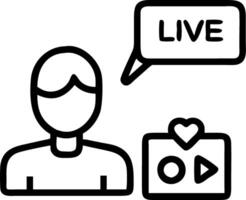 Community Manager Hosting Live Stream vector
