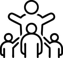 Community Manager Hosting Social Event vector