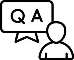 Community Manager Hosting Interactive Q A vector