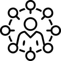 Community Manager Hosting Event vector