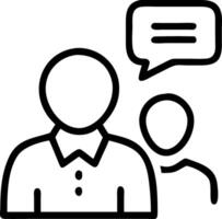 Community Manager Conducting Interview vector