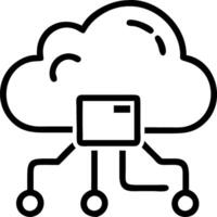 Cloud architect designing multi cloud systems with soft abstract digital art theme copy space vector
