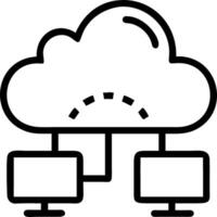 Cloud services executive analyzing cloud performance with bokeh digital art background space for text vector