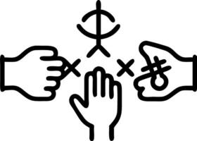 Close up Unity Symbols vector