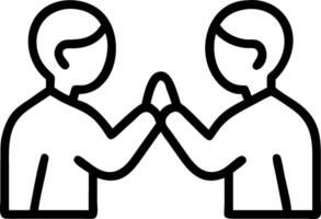 Close up Religious Dialogue vector