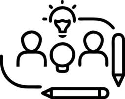 Close up portrait of team members brainstorming with digital pens on tablets copy space below vector