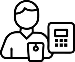 Close up portrait of logistics analyst using financial tools Set 10 vector