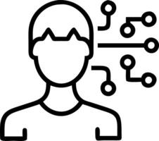Close up portrait of IT manager using machine learning for digital transformation with copy space vector