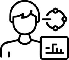 Close up portrait of data engineer using real time data streaming for digital transformation with copy space Set 2 vector