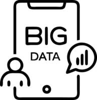 Close up portrait of a team member analyzing big data on a smartphone with copy space vector
