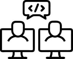 Close up portrait of a software developer using collaborative coding tools with copy space Set 3 vector