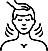 Close up portrait of a man enjoying a holistic massage with essential oils copy space above. Set 2 vector