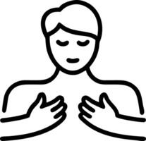 Close up portrait of a man enjoying a deep tissue massage copy space above. Set 3 vector