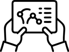 Close up portrait of a data scientist using AI driven data visualization tools for collaboration with copy space vector