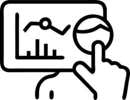 Close up portrait of a business analyst using data visualization tools for innovative insights with copy space Set 4 vector