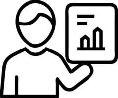 Close up portrait of a business analyst using data visualization tools for innovative insights with copy space vector
