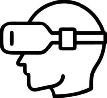 Close up of virtual reality headset being used in collaborative design copy space below vector