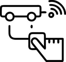 Close up of technician adjusting IoT sensor on equipment with copy space vector