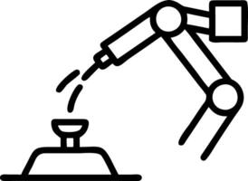 Close up of robotic welders performing precision welding with copy space vector