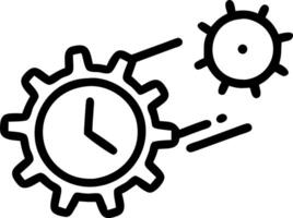 Close up of mechanical watch gears in motion with copy space vector