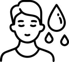 Close up of man using essential oils with bokeh background copy space on right vector