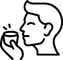Close up of man applying face cream with bokeh background copy space below vector