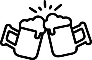 Close up of group clinking mugs over campfire copy space above vector
