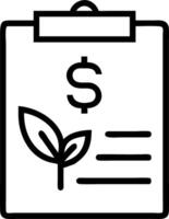 Close up of green financial report with eco friendly cover design on desk vector