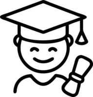 Close up of graduates face with reality elements and diploma copy space below Set 3 vector