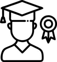 Close up of graduates face with reality elements and diploma copy space below Set 4 vector