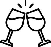 Close up of friends clinking wine glasses with soft bokeh background copy space on side Set 2 vector