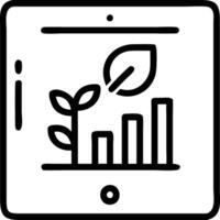 Close up of eco friendly financial dashboard with green analytics on laptop screen Set 13 vector