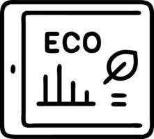 Close up of eco friendly financial dashboard with green analytics on laptop screen Set 12 vector
