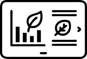 Close up of eco friendly financial dashboard with green analytics on laptop screen Set 10 vector