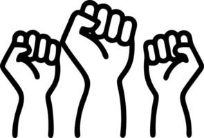 Close up of diverse hands reaching upwards with copy space vector