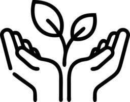 Close up of diverse hands holding sapling with copy space vector