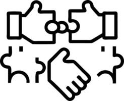 Close up of diverse hands assembling a jigsaw puzzle with copy space vector