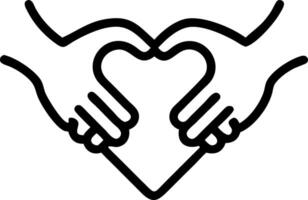 Close up of diverse hands forming heart shape with copy space vector