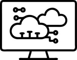 Close up of cloud service icons on a smart device digital art background copy space Set 2 vector