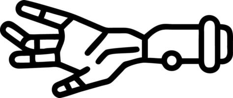 Close up of an AI driven robot hand reaching out symbolizing connection with digital transformation vector