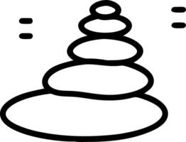 Close up of a tranquil indoor zen garden with raked sand and stones copy space above. Set 2 vector