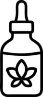 Close up of a rejuvenating facial serum bottle with botanical elements copy space below. Set 7 vector