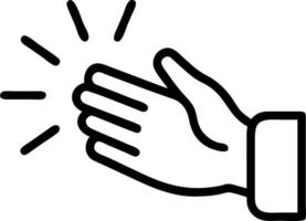 Close up of a persons hand reaching toward a beam of light copy space on the side. vector